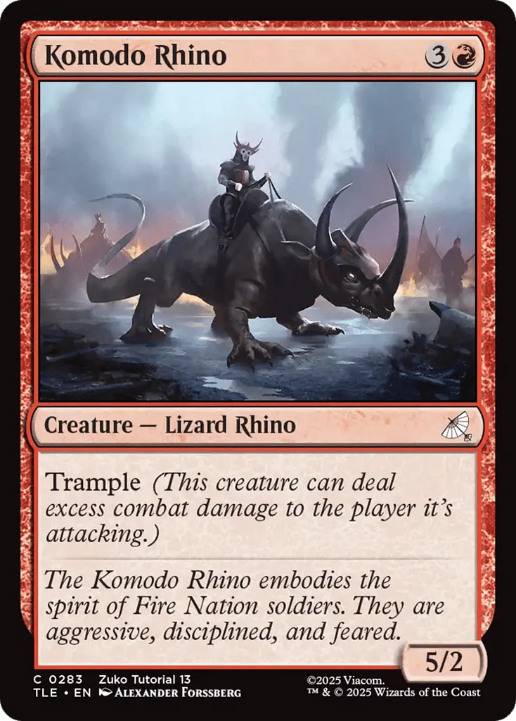 Komodo Rhino · Avatar: The Last Airbender Eternal