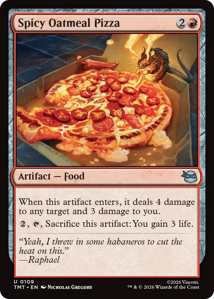 Spicy Oatmeal Pizza · Teenage Mutant Ninja Turtles