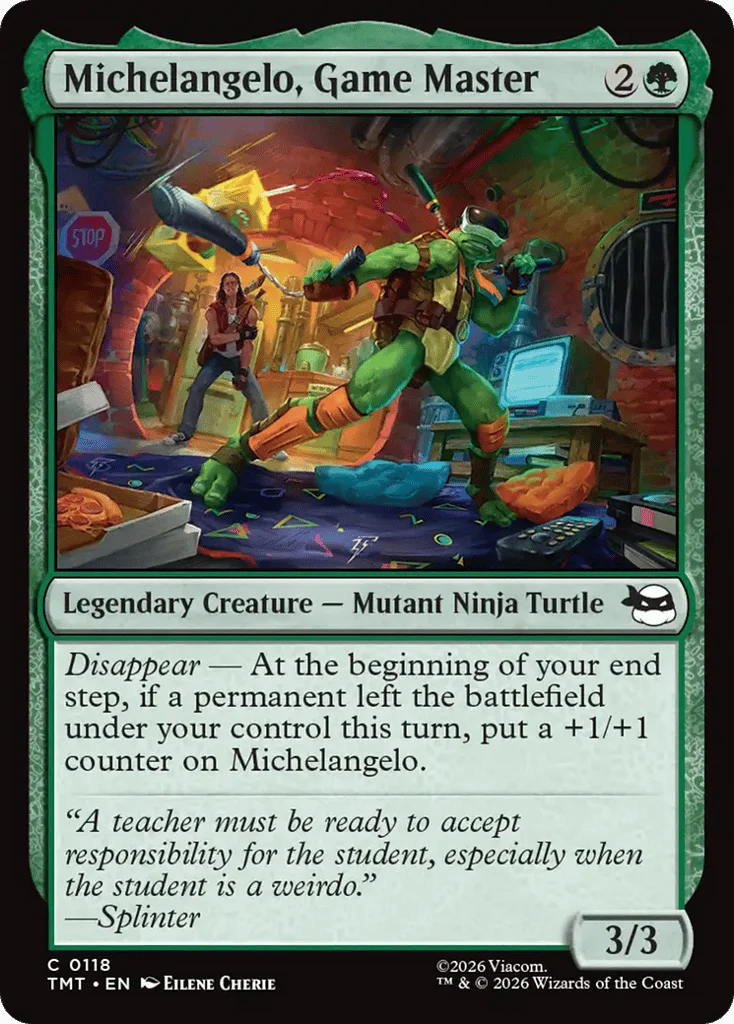 Michelangelo, Game Master · Teenage Mutant Ninja Turtles