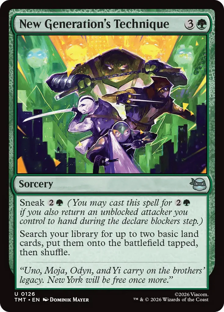 New Generation's Technique · Teenage Mutant Ninja Turtles