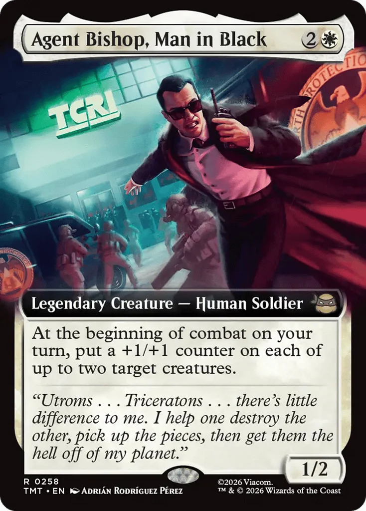 Agent Bishop, Man in Black · Teenage Mutant Ninja Turtles