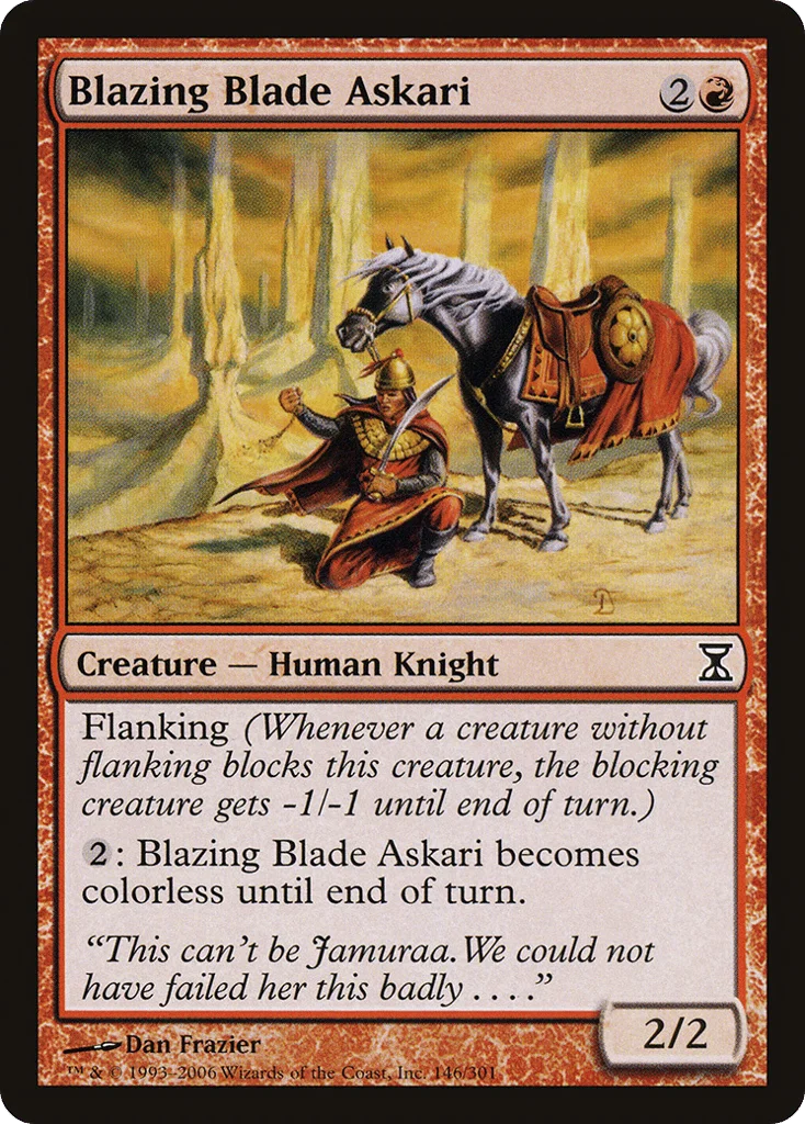 Blazing Blade Askari · Time Spiral