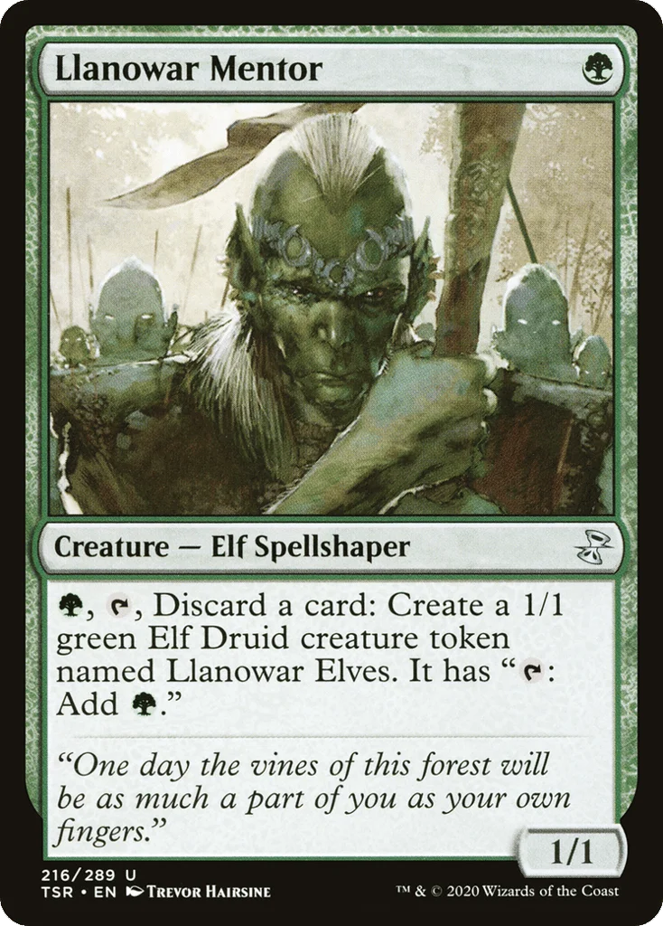 Llanowar Mentor · Time Spiral Remastered