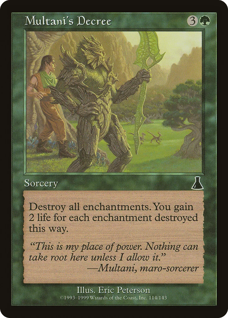 Multani's Decree · Urza's Destiny