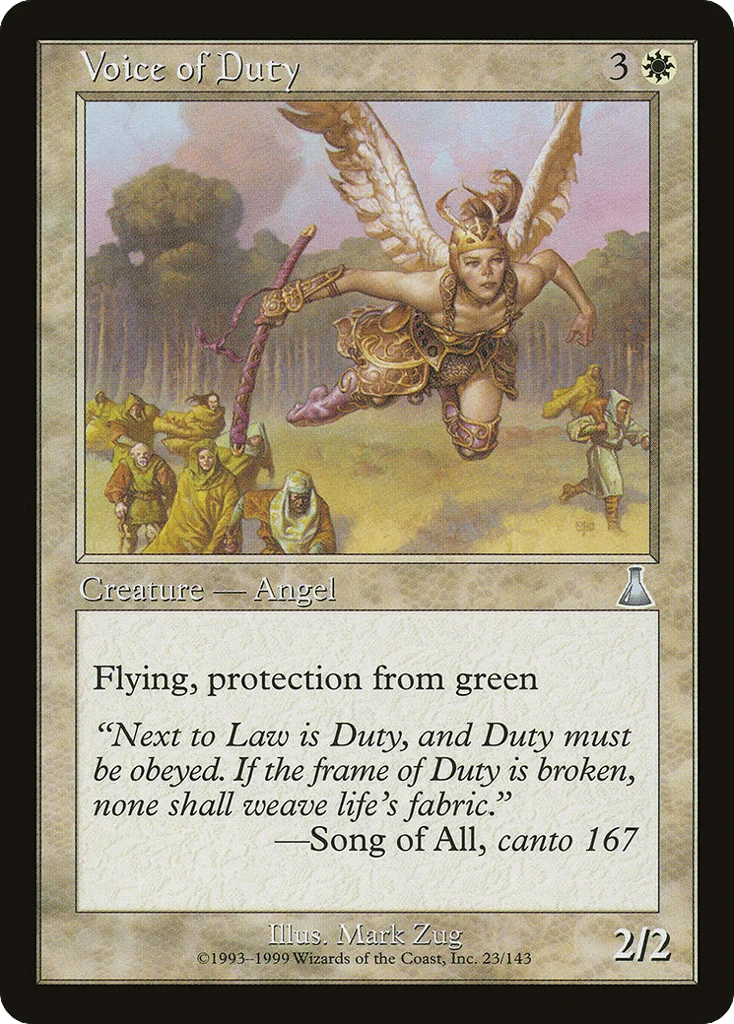 Voice of Duty · Urza's Destiny
