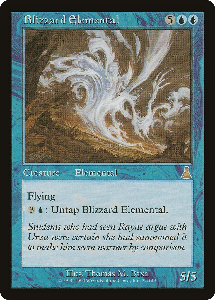 Blizzard Elemental · Urza's Destiny