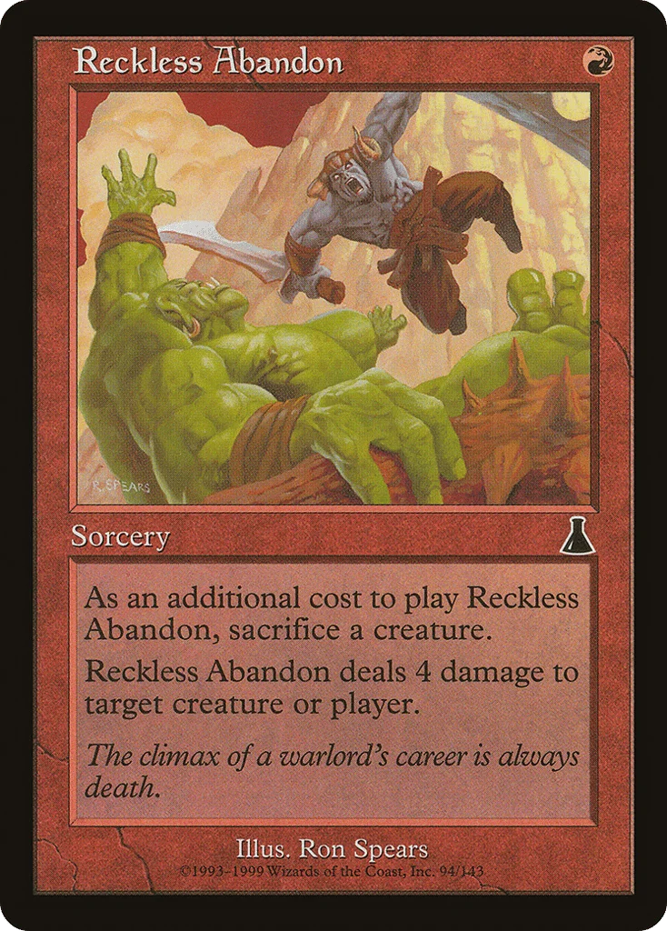 Reckless Abandon · Urza's Destiny