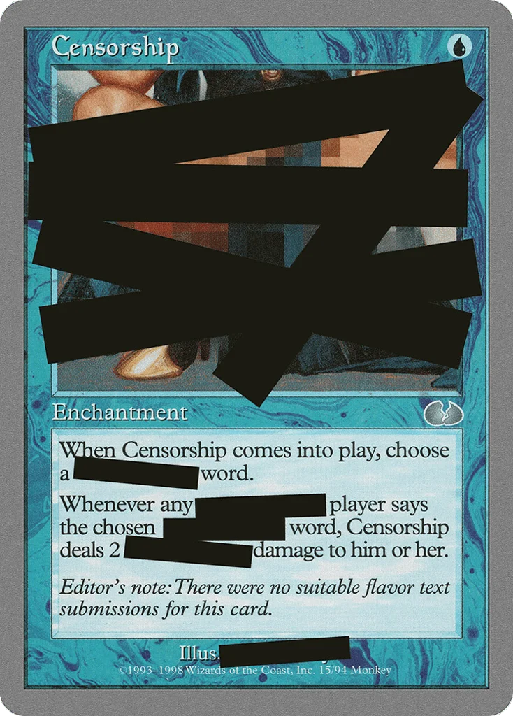 Censorship · Unglued