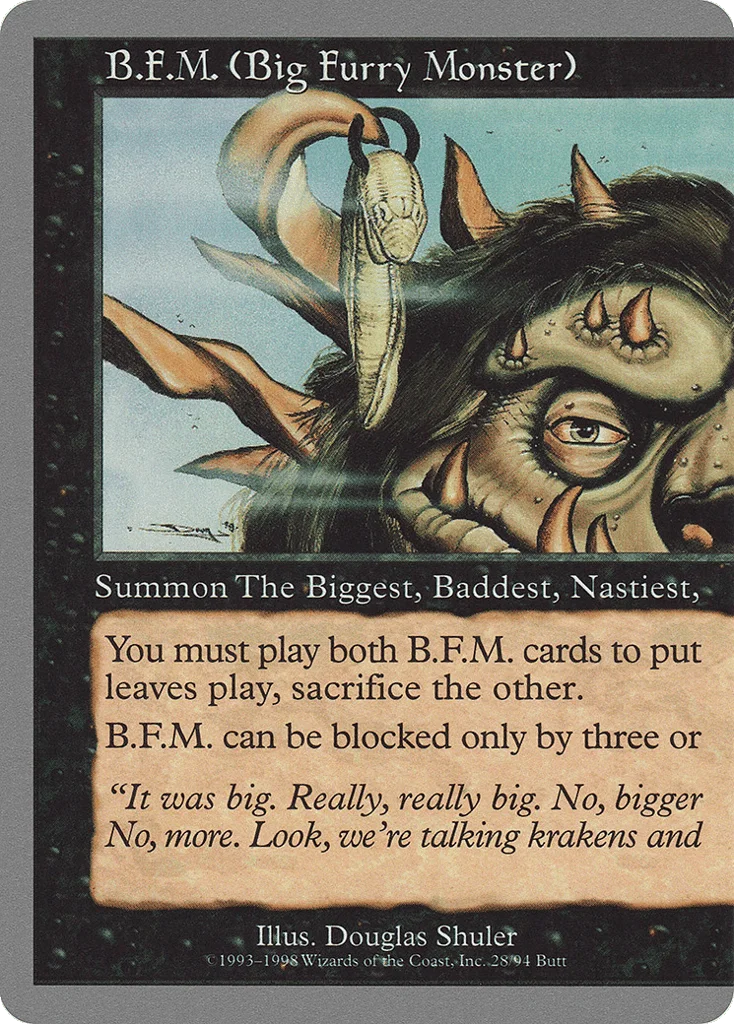 B.F.M. (Big Furry Monster) · Unglued