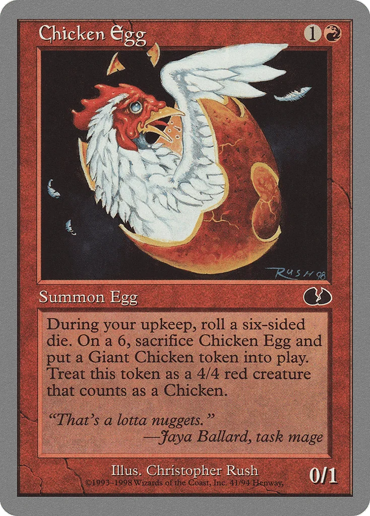 Chicken Egg · Unglued