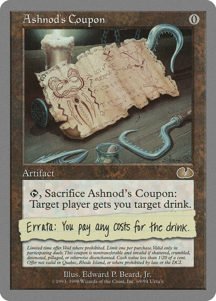 Ashnod's Coupon · Unglued