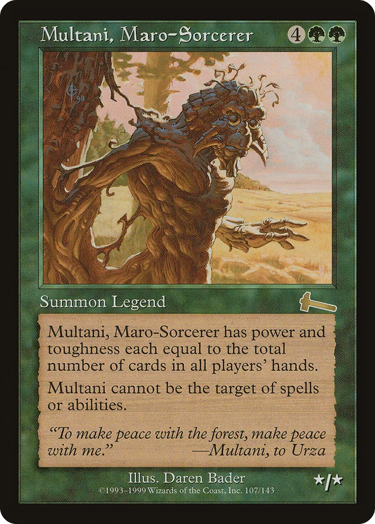 Multani, Maro-Sorcerer · Urza's Legacy