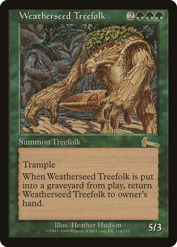 Weatherseed Treefolk · Urza's Legacy
