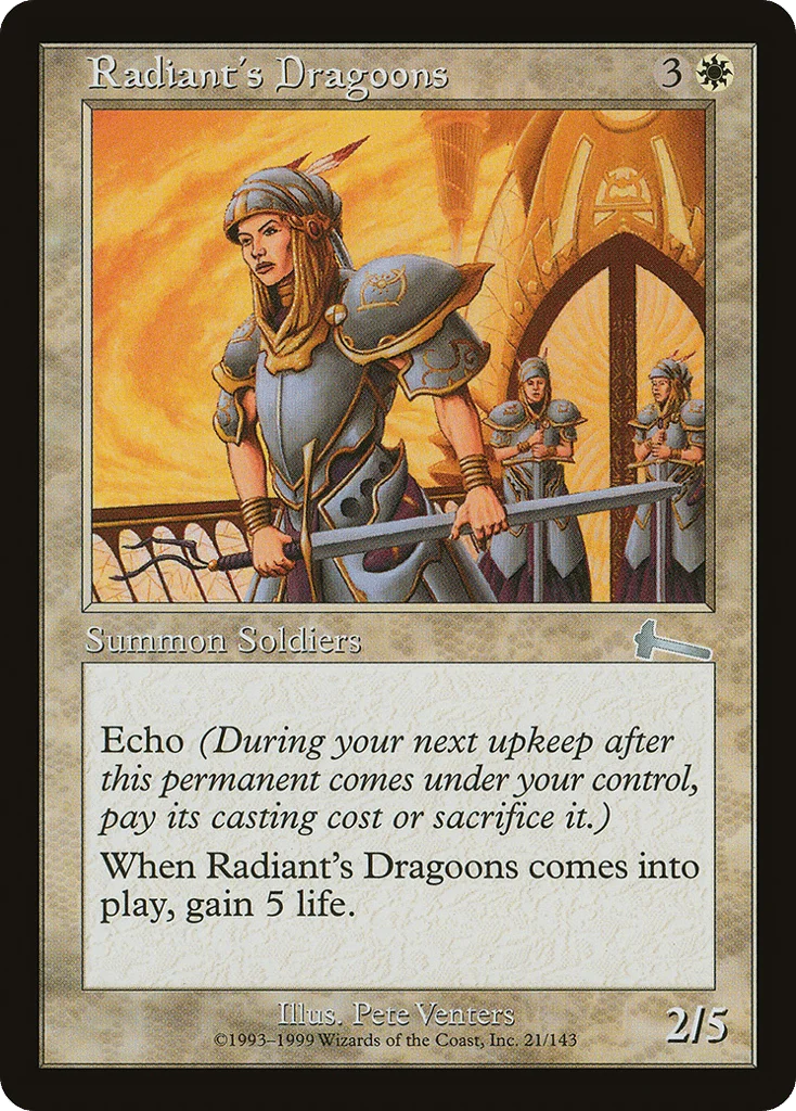 Radiant's Dragoons · Urza's Legacy