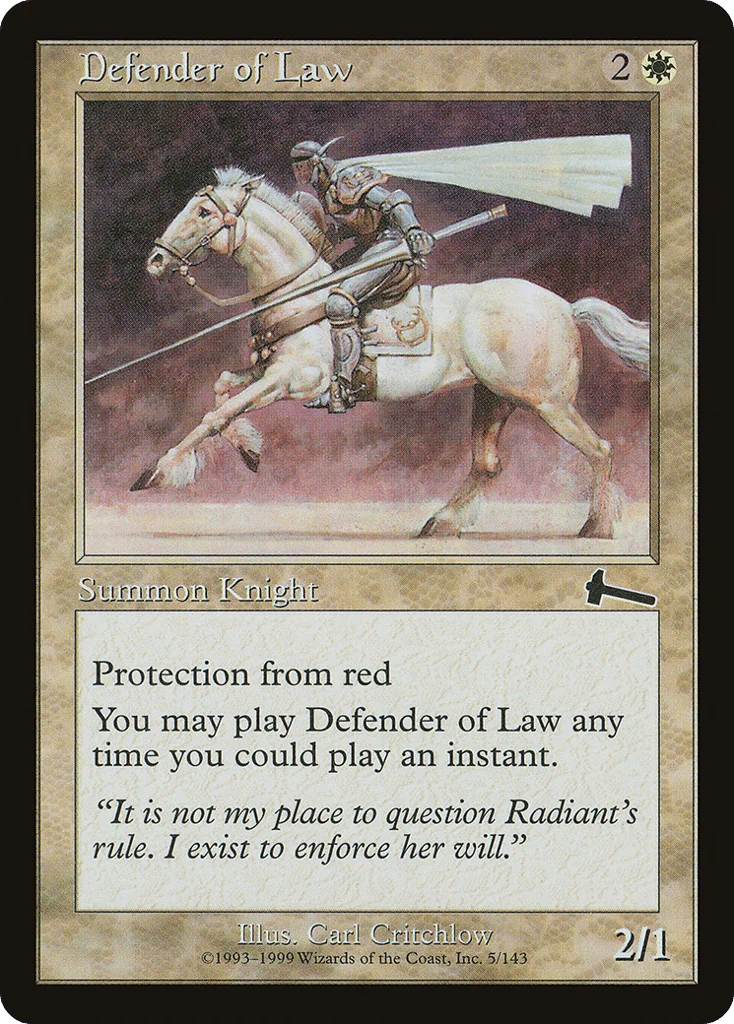 Defender of Law · Urza's Legacy