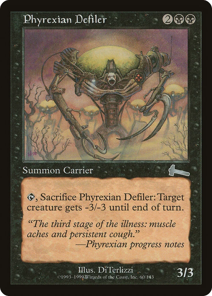 Phyrexian Defiler · Urza's Legacy