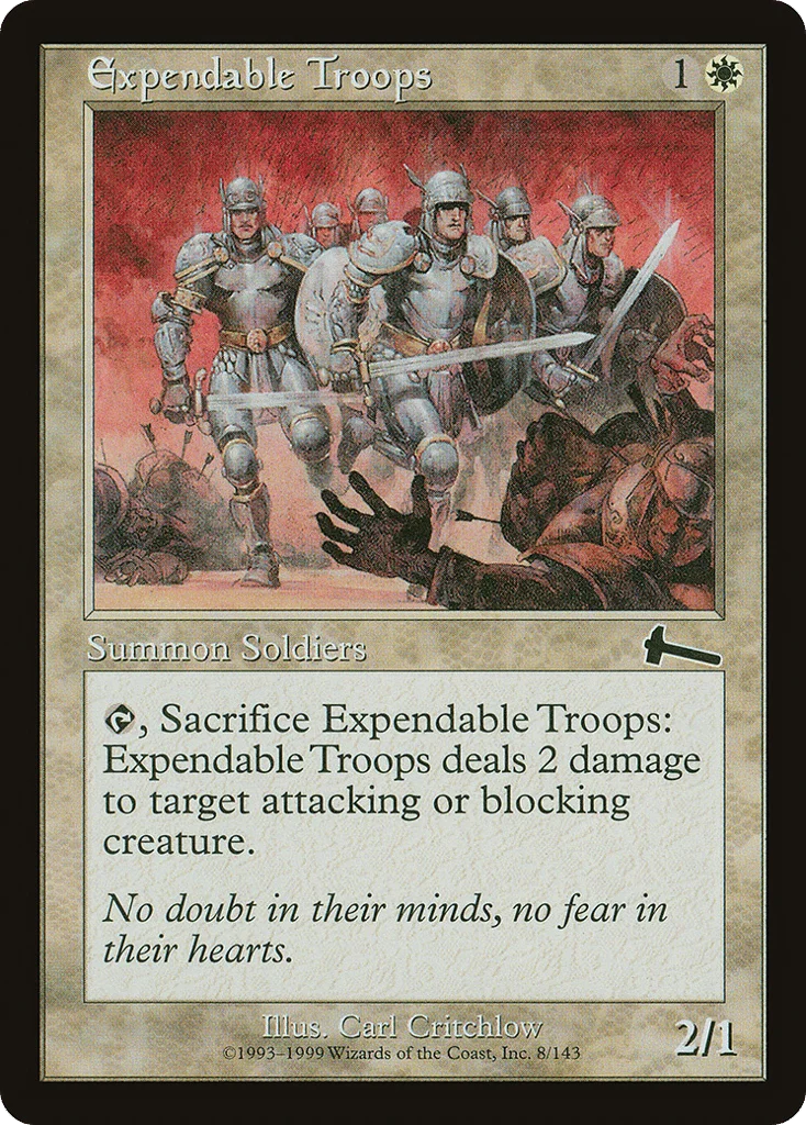 Expendable Troops · Urza's Legacy