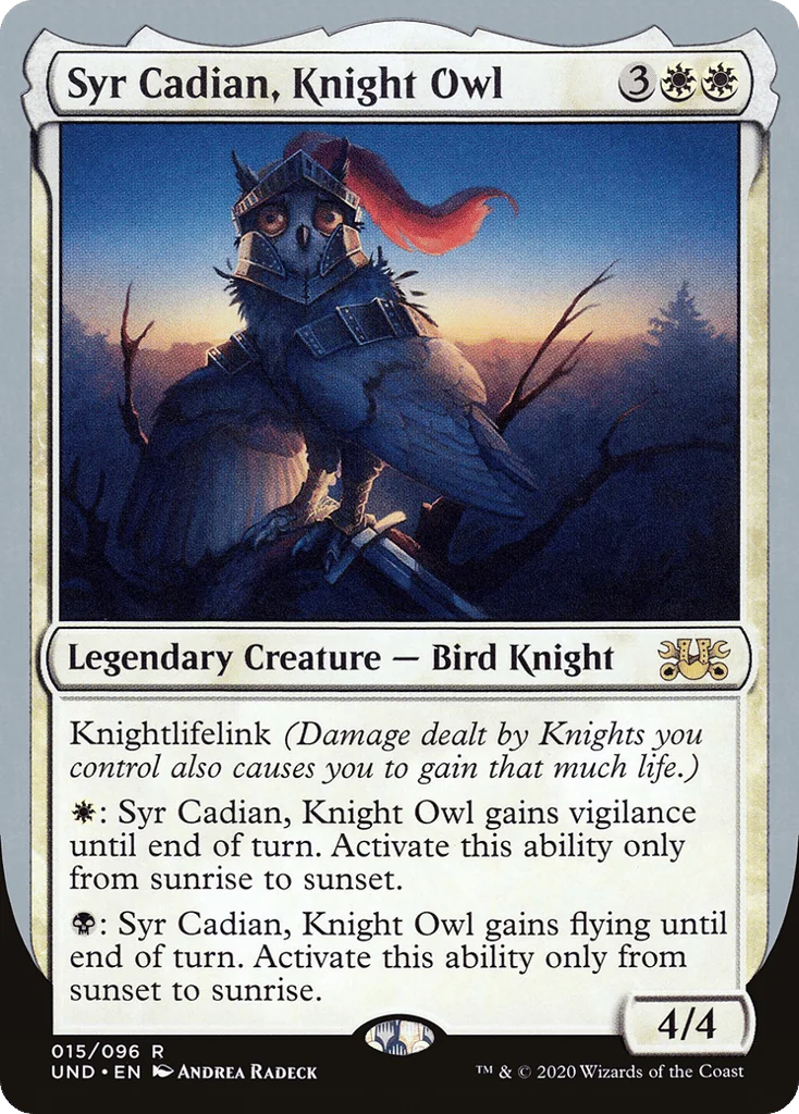 Syr Cadian, Knight Owl · Unsanctioned