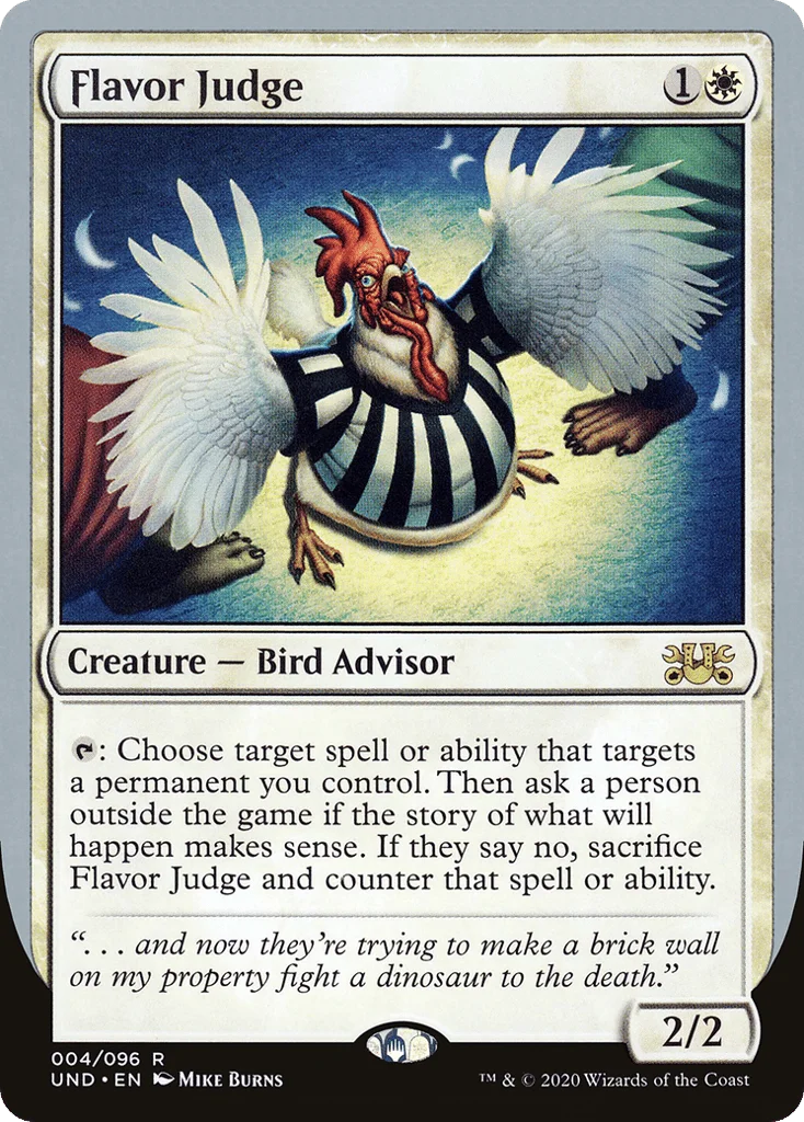 Flavor Judge · Unsanctioned