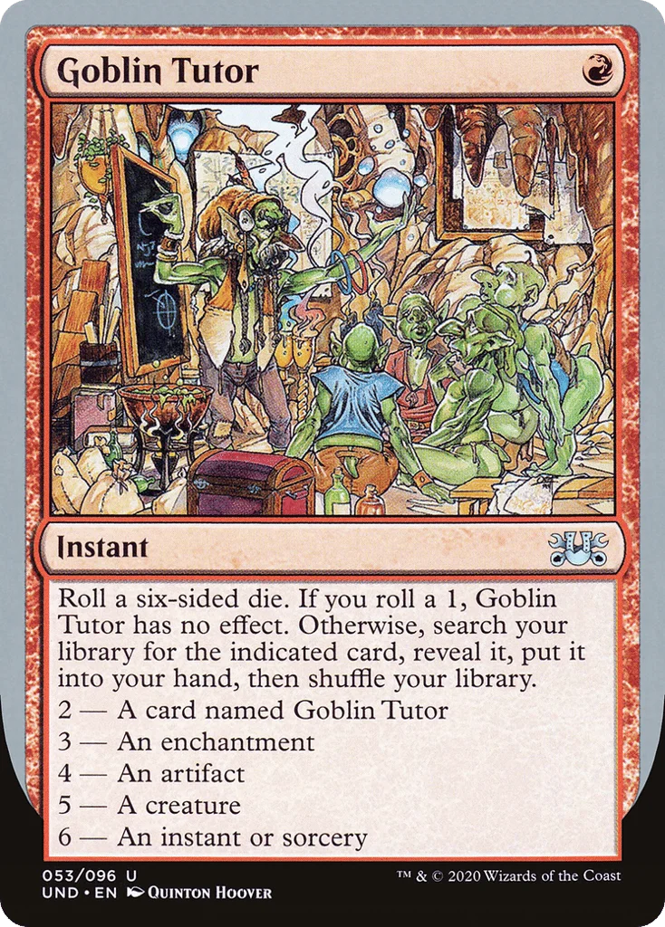 Goblin Tutor · Unsanctioned