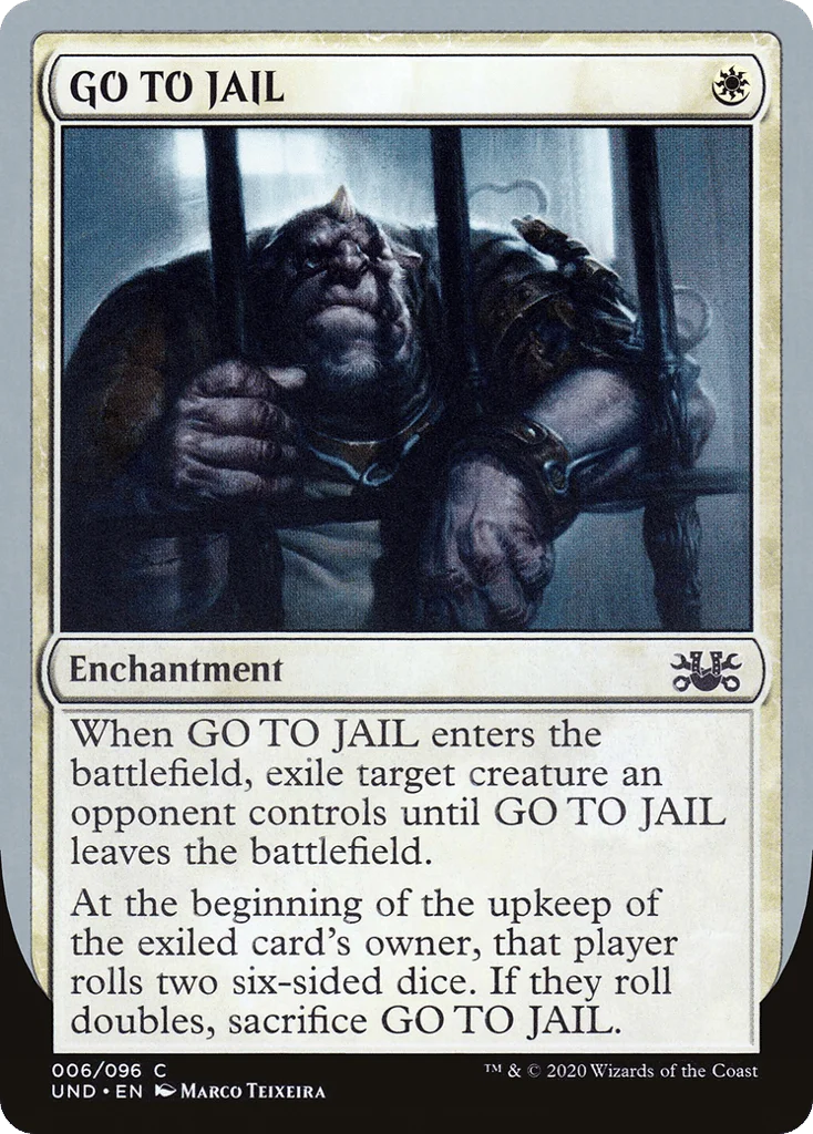 GO TO JAIL · Unsanctioned