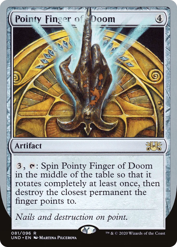 Pointy Finger of Doom · Unsanctioned