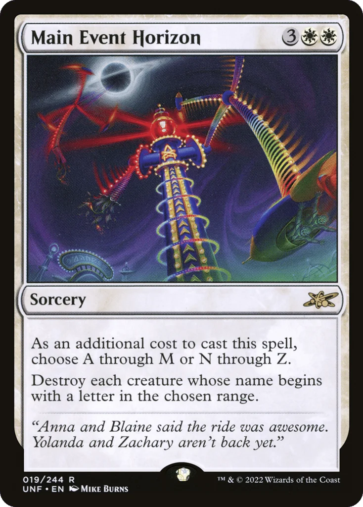 Main Event Horizon · Unfinity