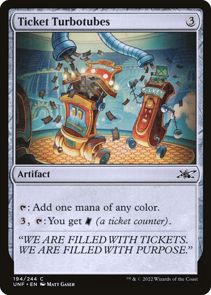 Ticket Turbotubes · Unfinity