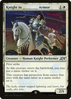Knight in _____ Armor