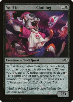 Wolf in _____ Clothing