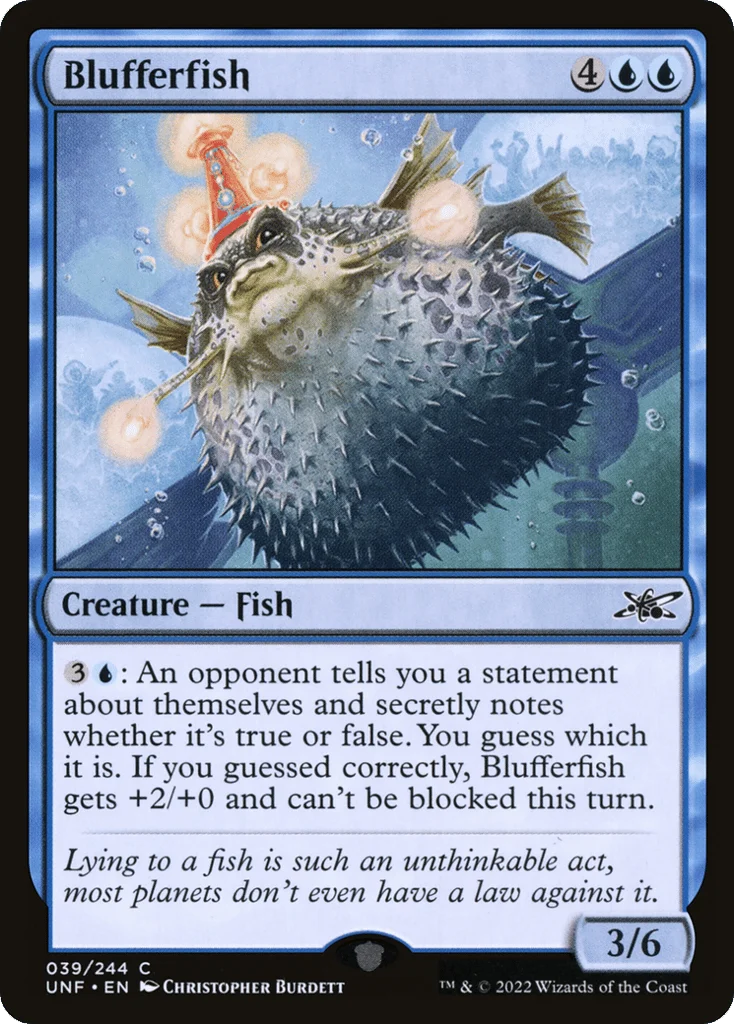 Blufferfish · Unfinity