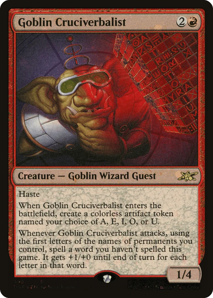 Goblin Cruciverbalist · Unfinity