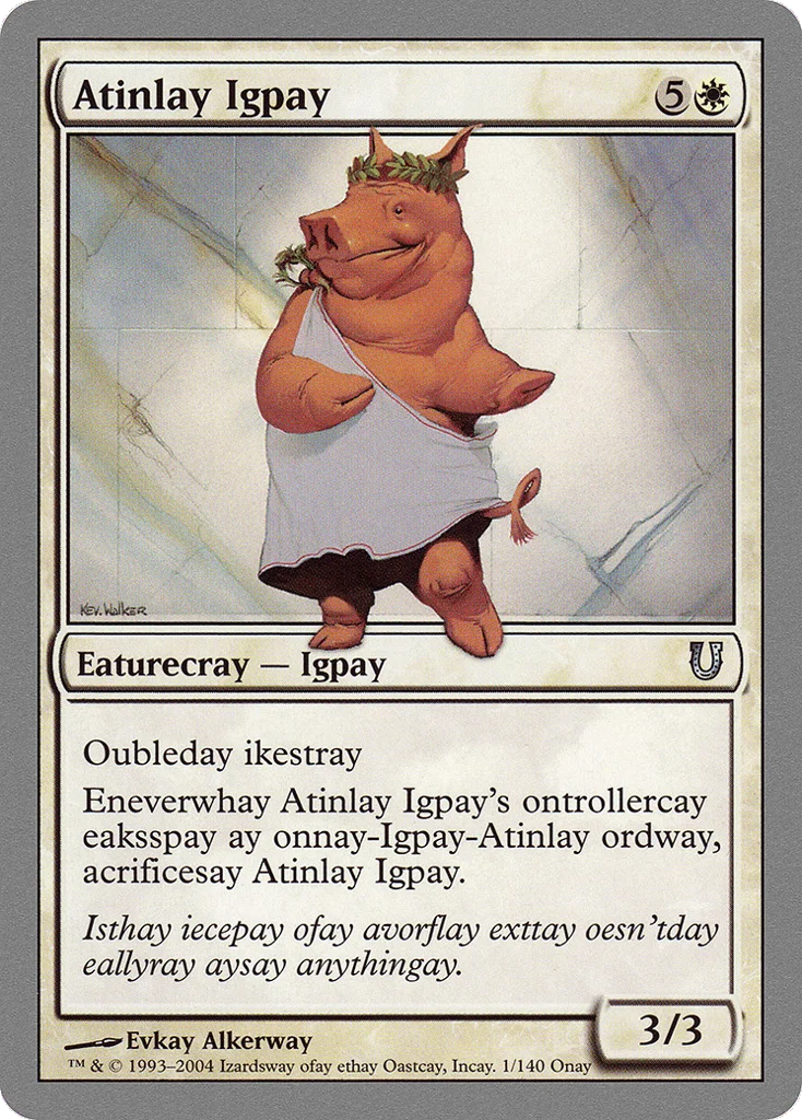 Atinlay Igpay · Unhinged