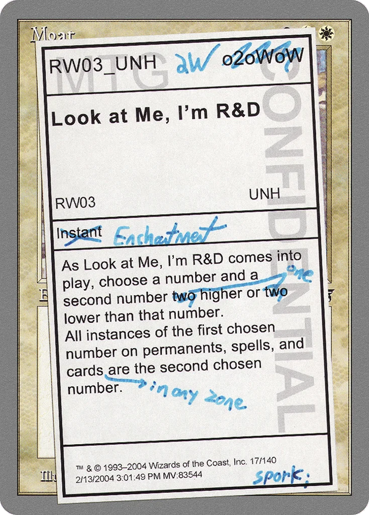 Look at Me, I'm R&D · Unhinged