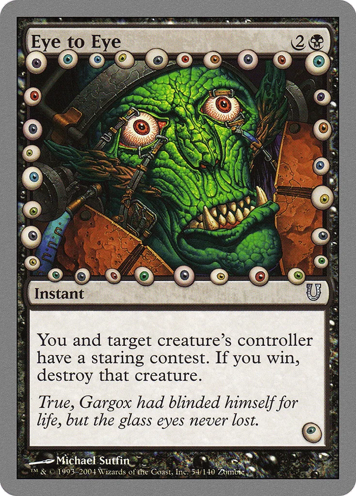 Eye to Eye · Unhinged