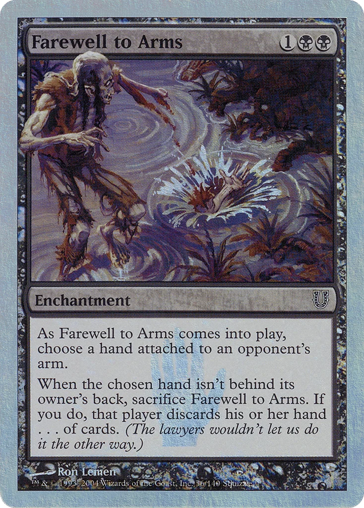 Farewell to Arms · Unhinged