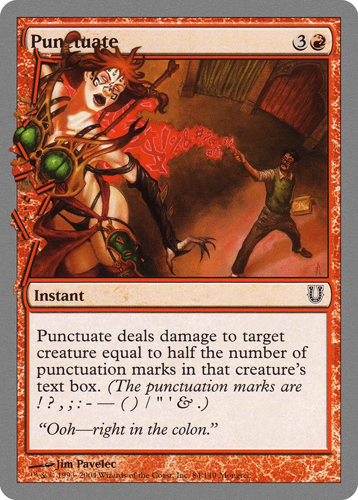 Punctuate · Unhinged