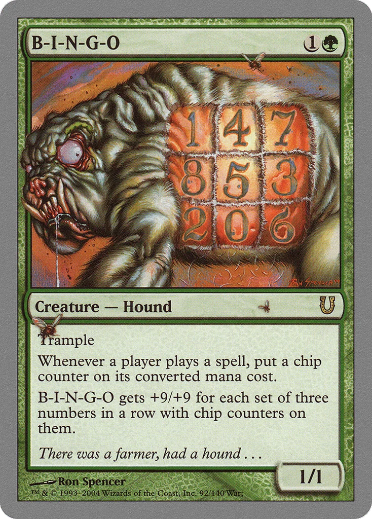 B-I-N-G-O · Unhinged