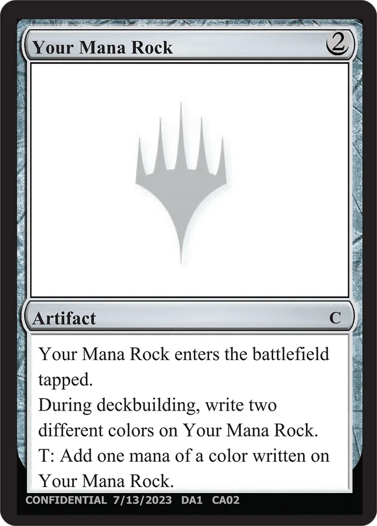 Your Mana Rock · Unknown Event