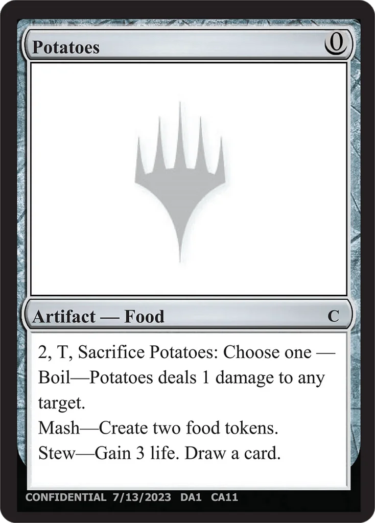 Potatoes · Unknown Event