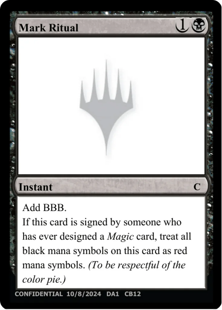 Mark Ritual · Unknown Event