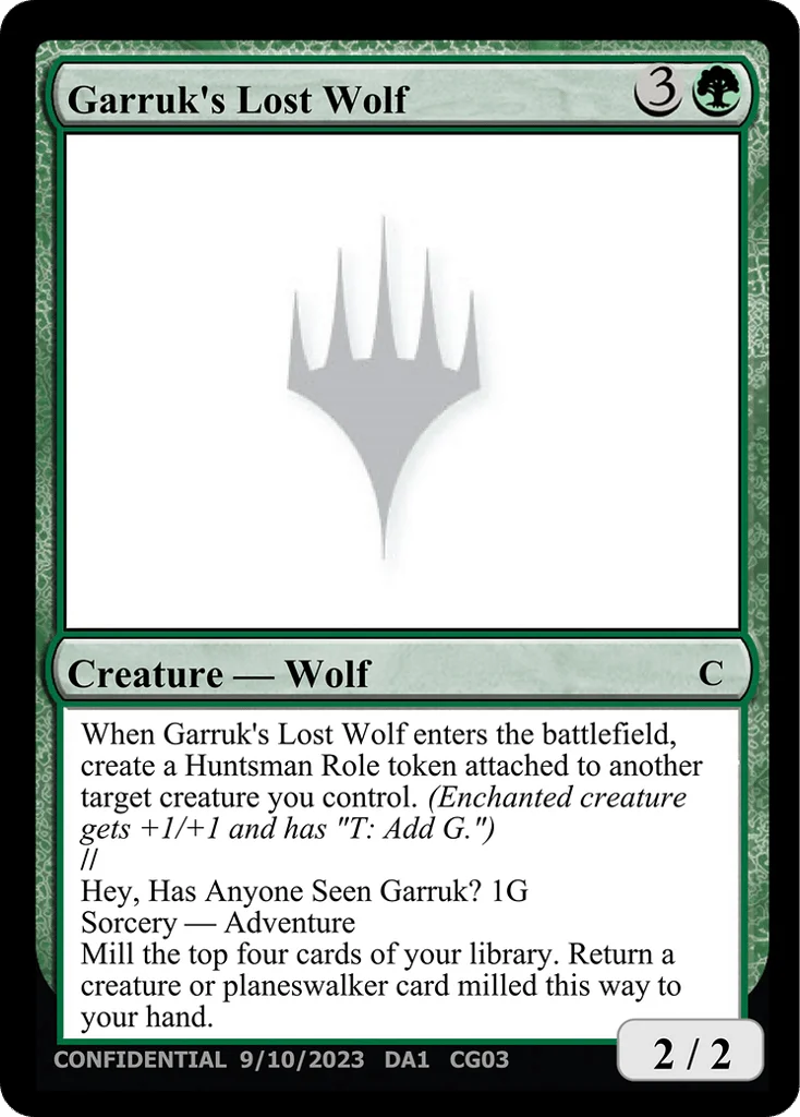 Garruk's Lost Wolf // Hey, Has Anyone Seen Garruk? · Unknown Event