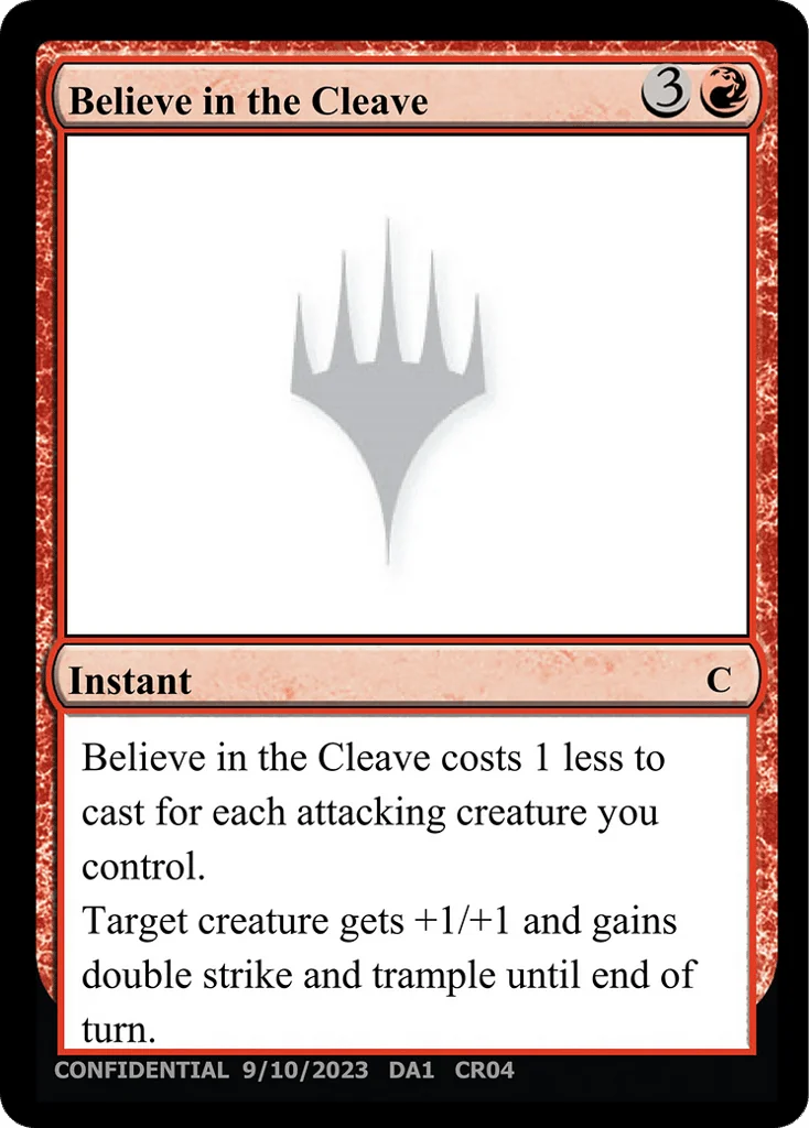 Believe in the Cleave · Unknown Event