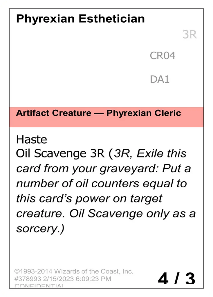 Phyrexian Esthetician · Unknown Event