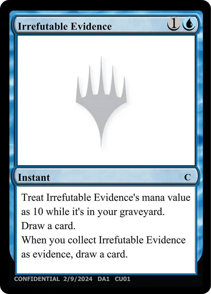 Irrefutable Evidence · Unknown Event