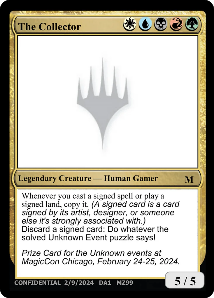 The Collector · Unknown Event