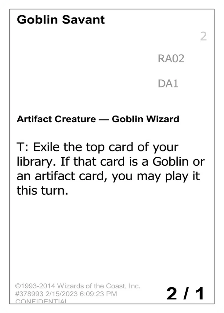 Goblin Savant · Unknown Event