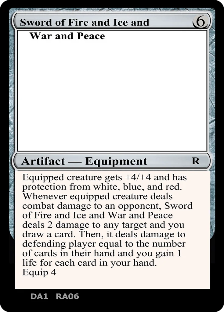 Sword of Fire and Ice and War and Peace · Unknown Event