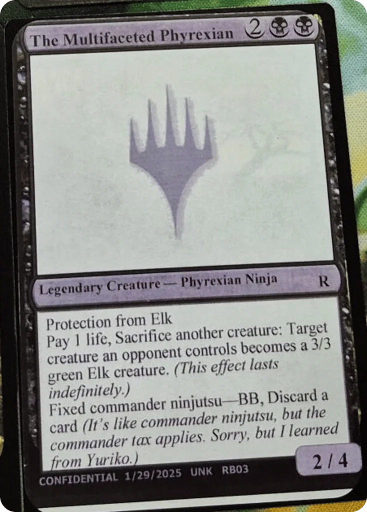 The Multifaceted Phyrexian · Unknown Event