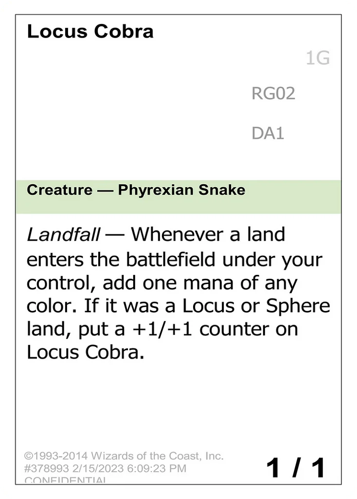 Locus Cobra · Unknown Event
